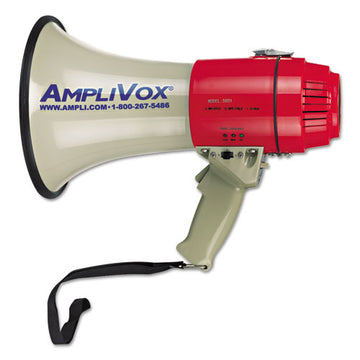 AmpliVox® Mitymeg Piezo Dynamic Megaphone, 15w, 5-8 Mile Range freeshipping - TVN Wholesale